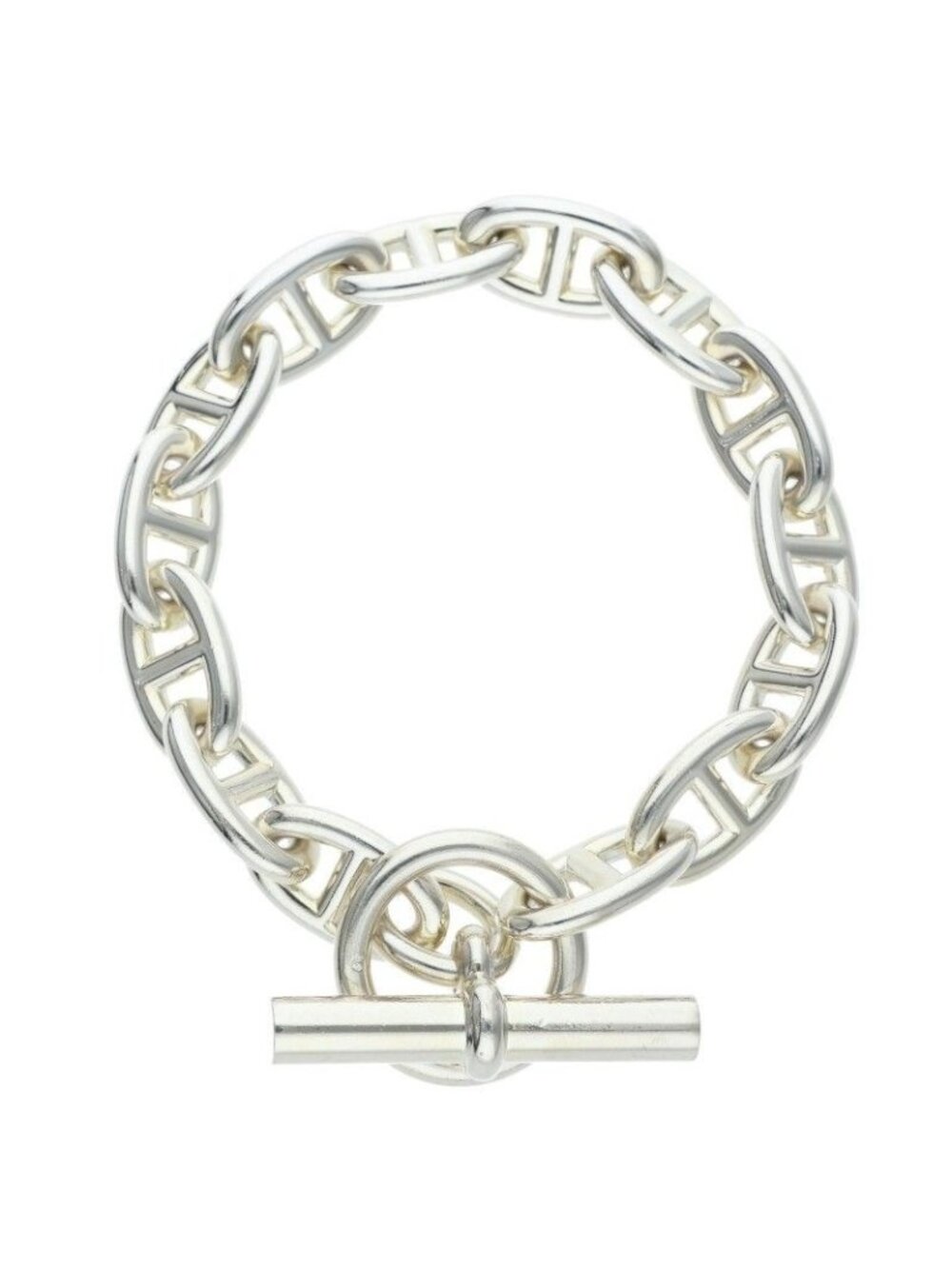 Hermes Chaine D'ancre GM Silver Bracelet